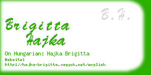 brigitta hajka business card